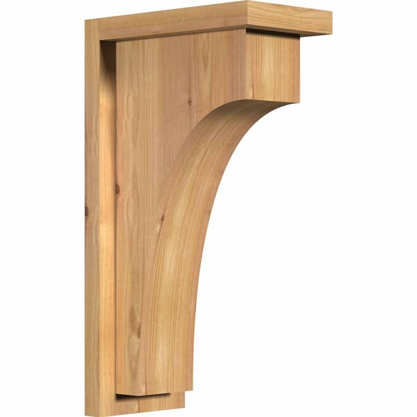 Ekena Millwork Huntington Smooth Corbel w/Backplate, Western Red Cedar, 5 1/2"W x 10"D x 18"H COR06X10X18HUN01SWR - main